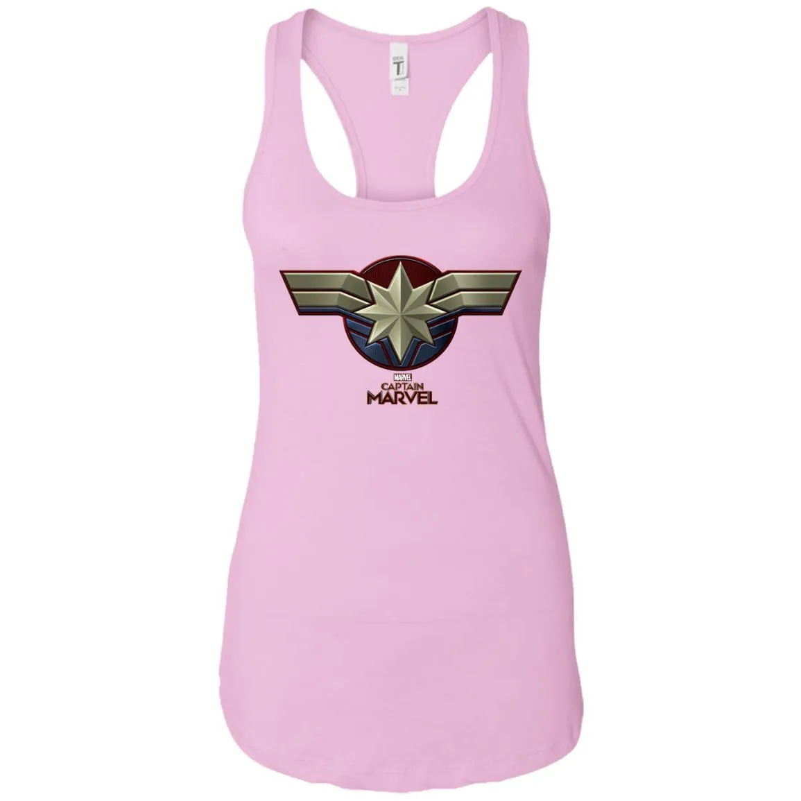 Marvel Captain Marvel Movie Chest Symbol Women Tank Top