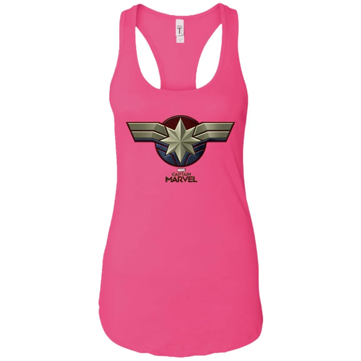 Marvel Captain Marvel Movie Chest Symbol Women Tank Top