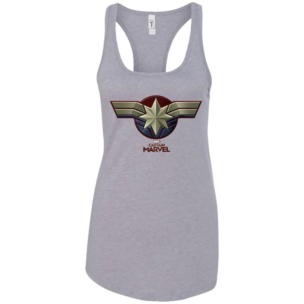 Marvel Captain Marvel Movie Chest Symbol Women Tank Top