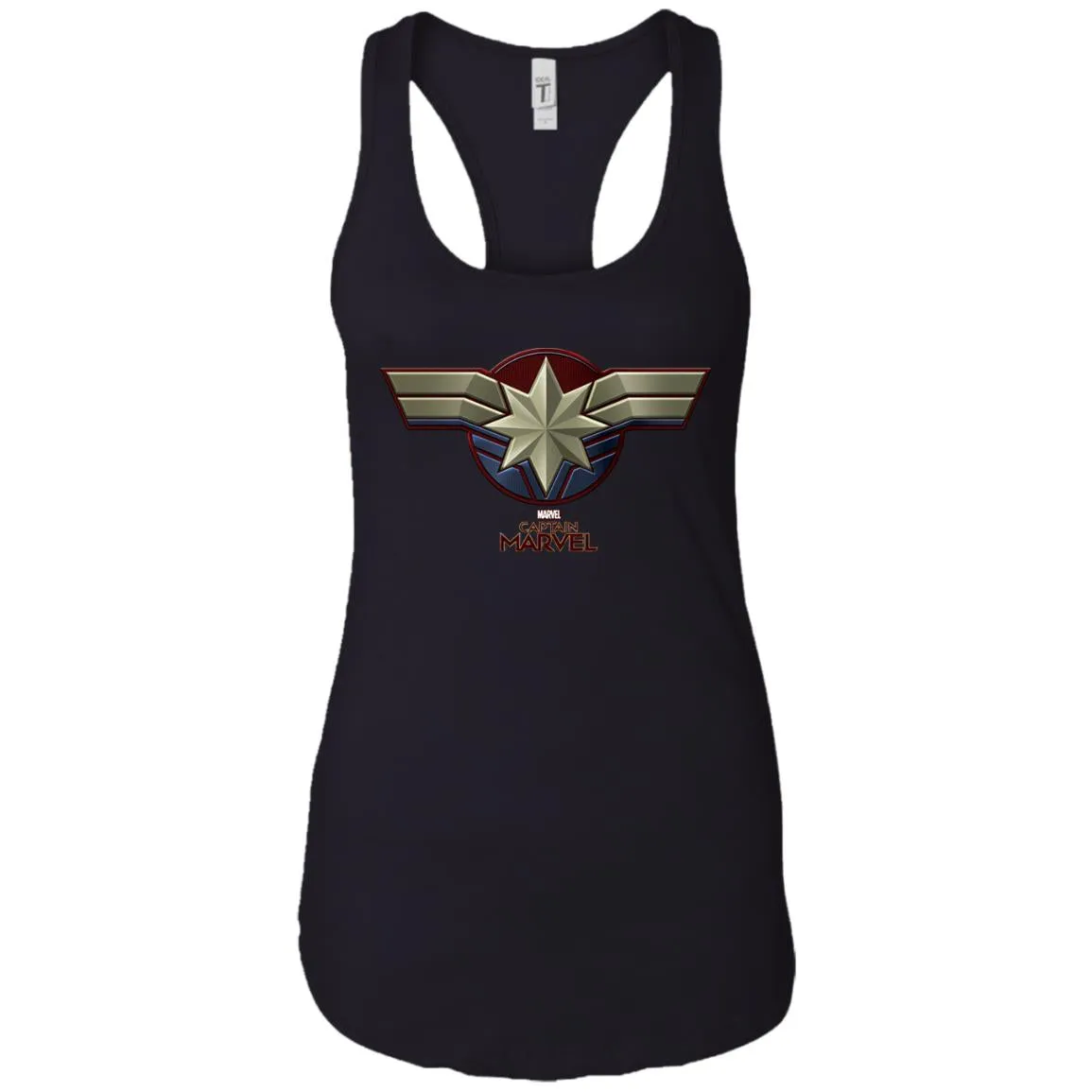 Marvel Captain Marvel Movie Chest Symbol Women Tank Top