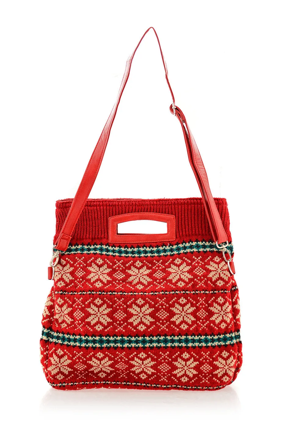 MERILLY Red Woven Bag