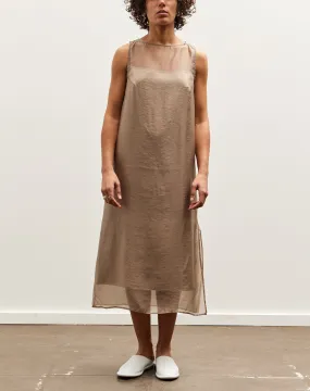 Mijeong Park Organza Dress, Dark Beige