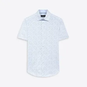 MILES Basketweave Check OoohCotton Short Sleeve Shirt