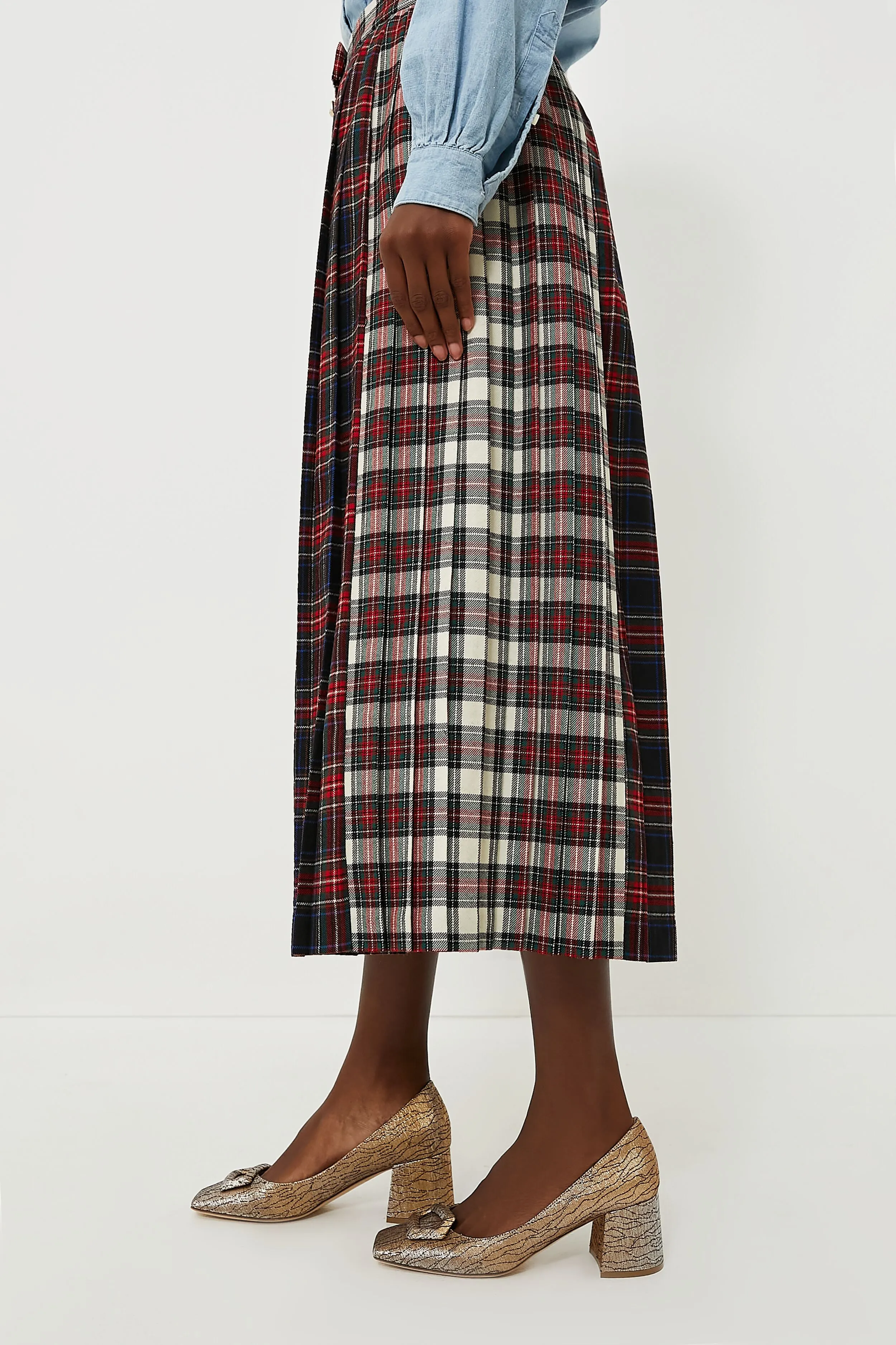 Mixed Plaid Harlan Skirt