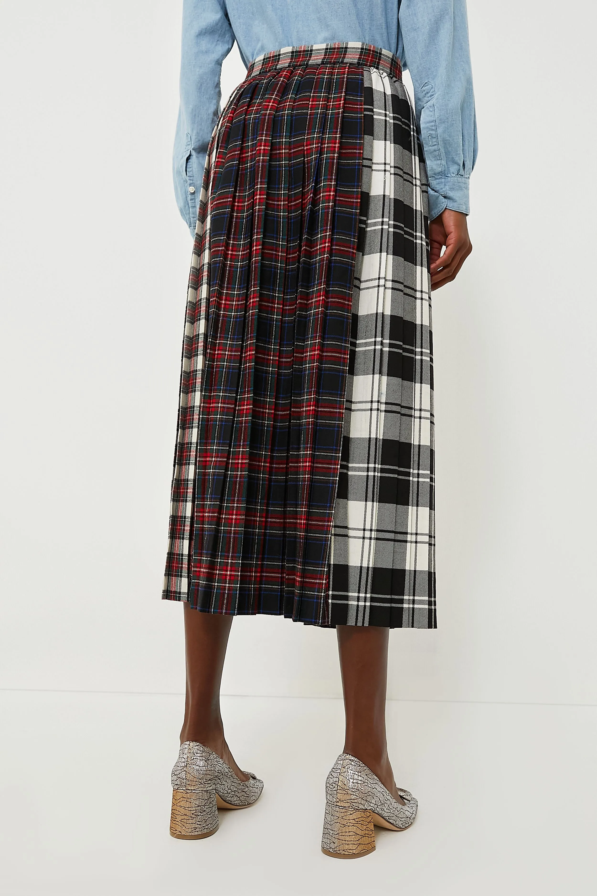 Mixed Plaid Harlan Skirt