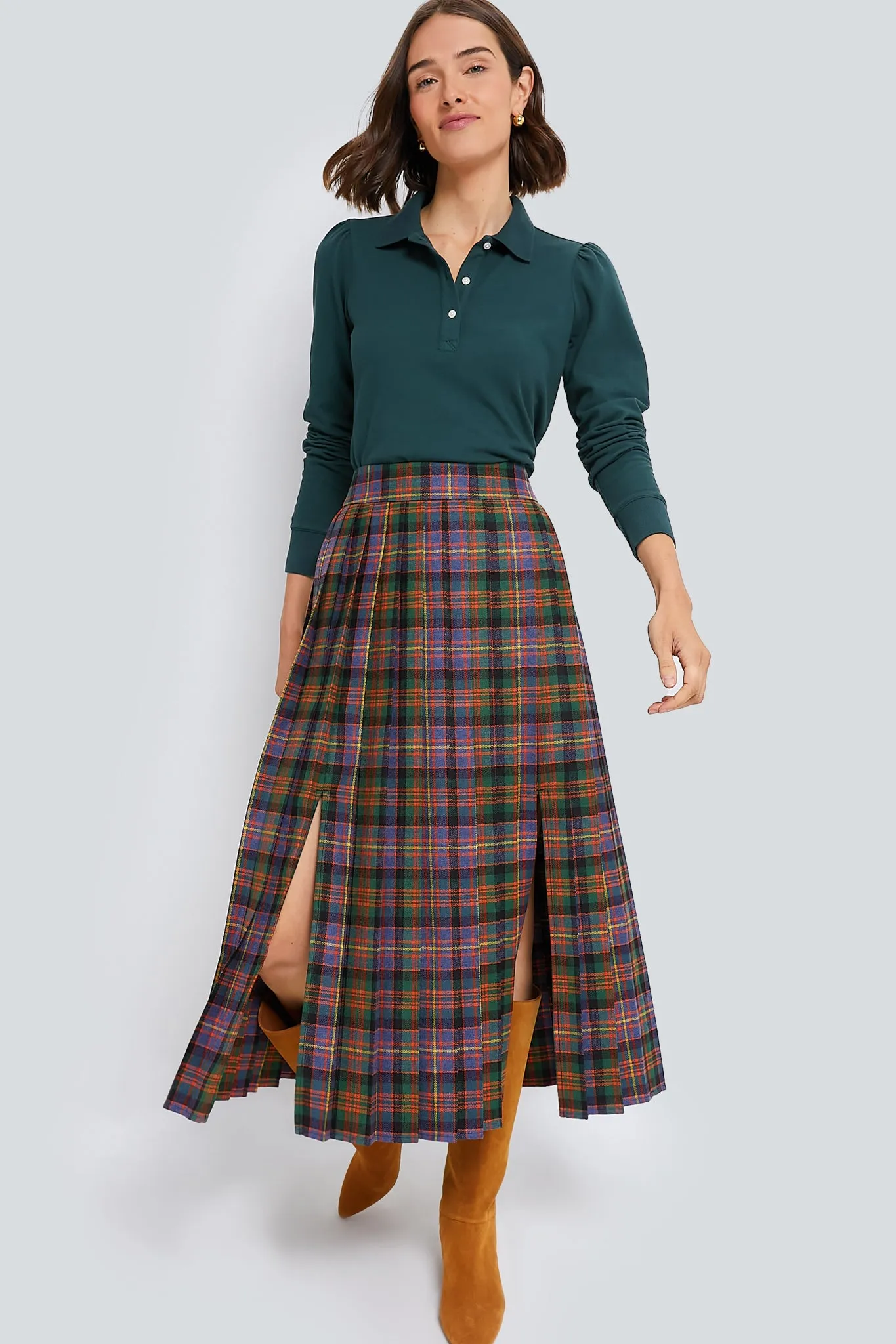 Multi Tartan Dominic Skirt