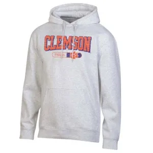 New - NCAA Clemson Tigers Gray Fleece Hooded Sweatshirt - L