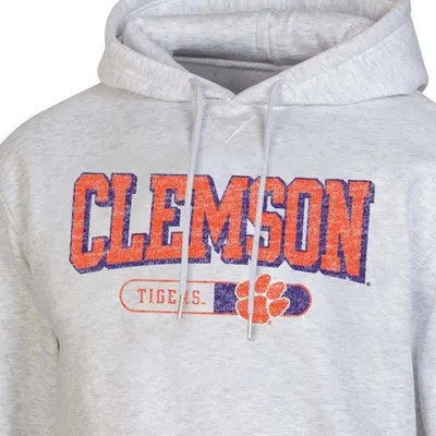 New - NCAA Clemson Tigers Gray Fleece Hooded Sweatshirt - L