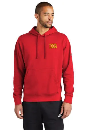 Nike Club Swoosh Customized Hoodies, University Red