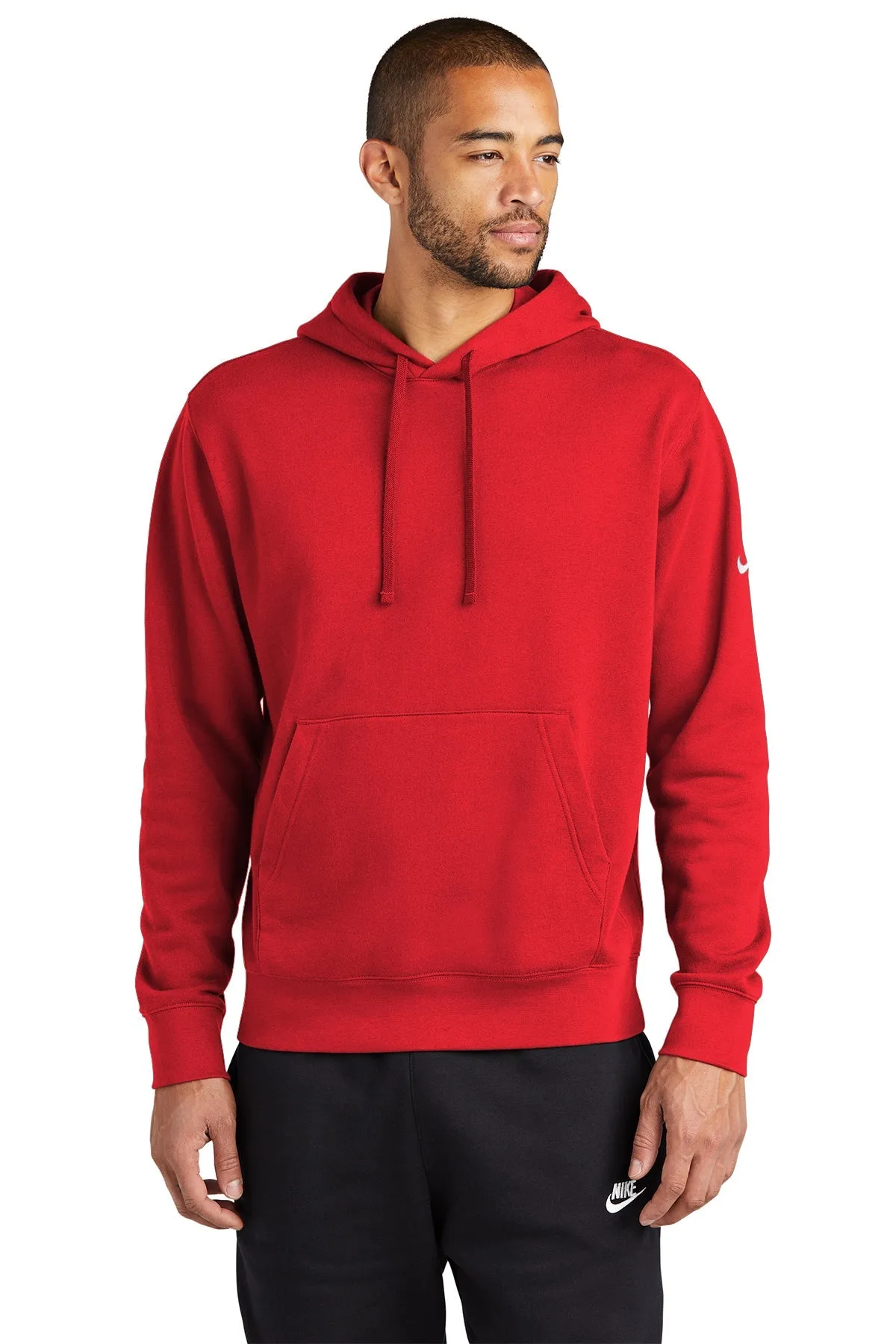 Nike Club Swoosh Customized Hoodies, University Red