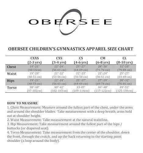 O3GS005 Obersee | Gymnastics Shorts for Girls | Girls' & Women's Sizes | Girls Clothes