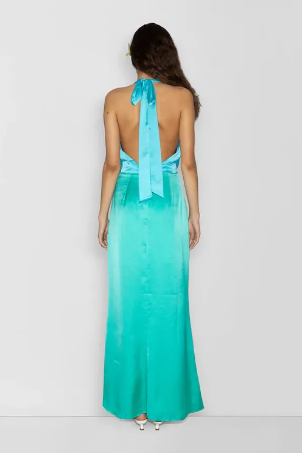 Oahu Slip Dress Aquamarine