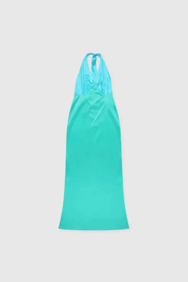 Oahu Slip Dress Aquamarine