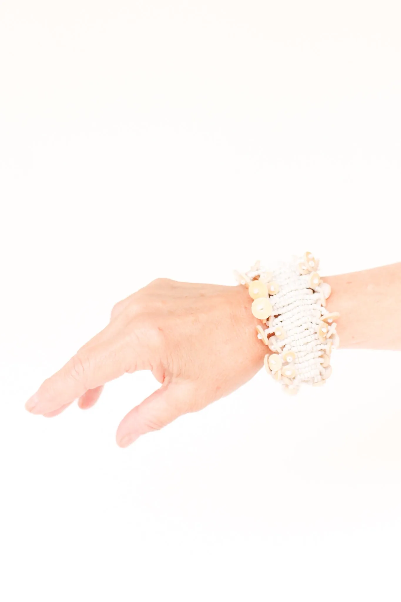 Ostrich Eggshell Skoonheid Bubble Bracelet, Honey