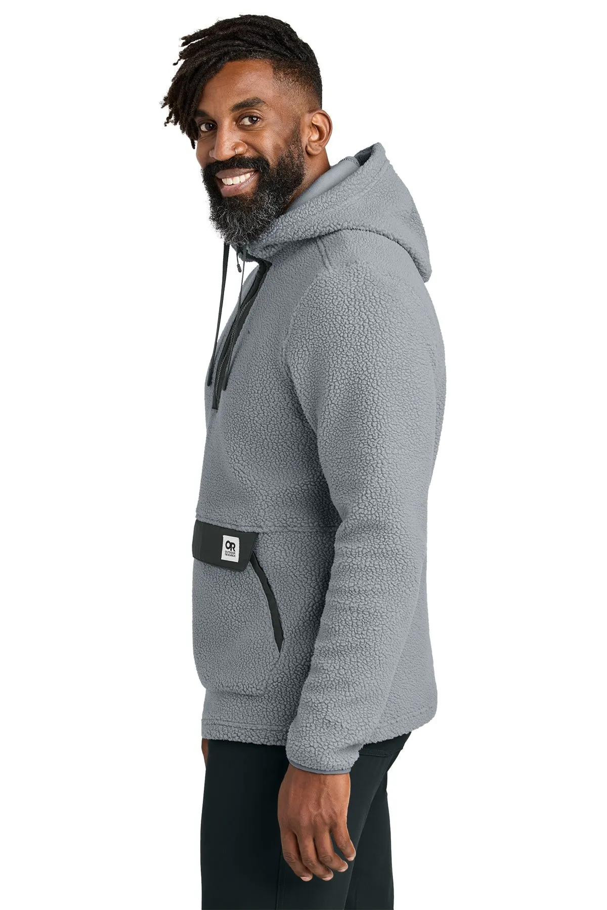 Outdoor Research Packwood Fleece Custom Pullover Hoodies, Grey