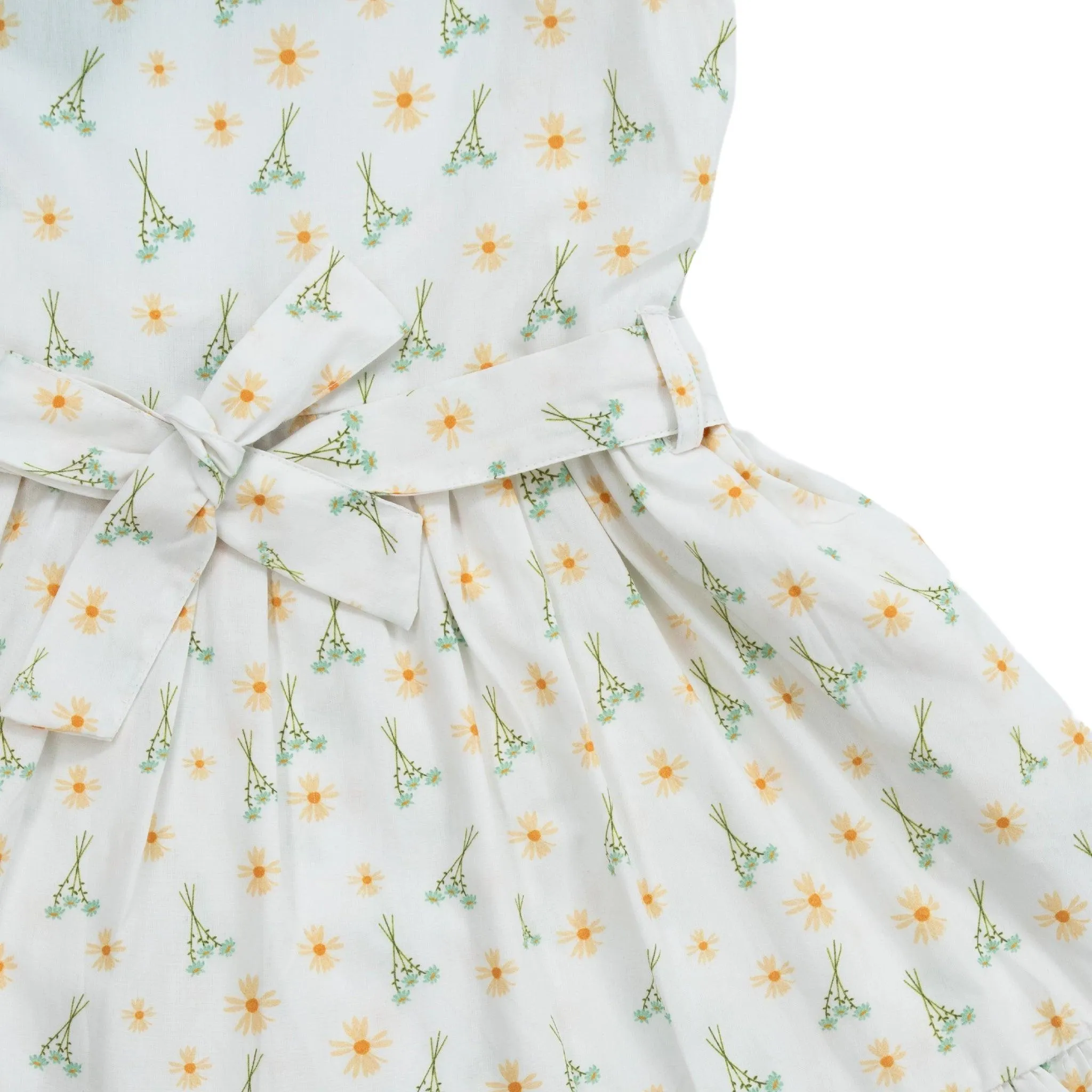 Petite Blossom Cotton Dress in Smoked Pearl