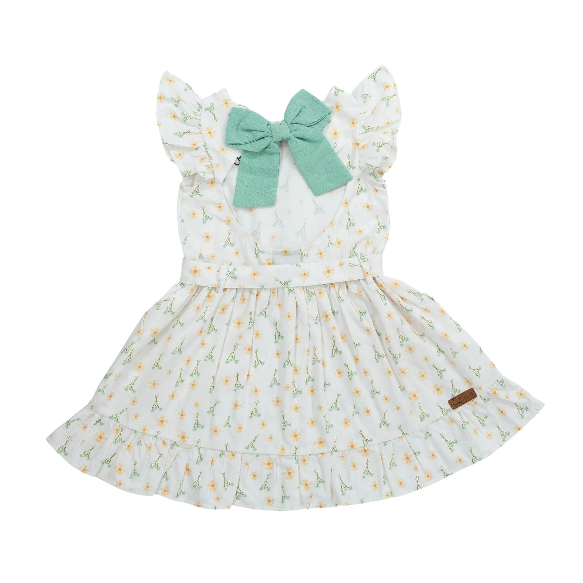 Petite Blossom Cotton Dress in Smoked Pearl