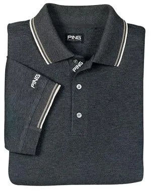 PING COLLECTION - Jersey Knit Sport Shirt with Tipped Trim.  P280