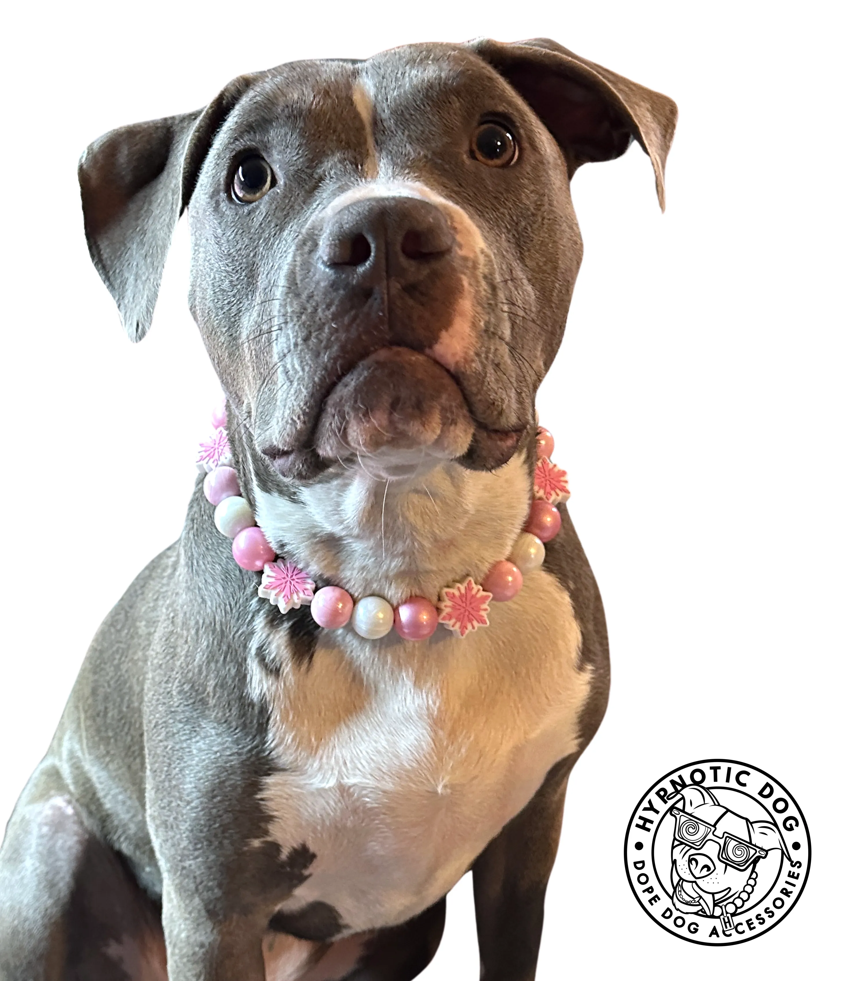 Pink Snowflake ❄️ Bead Collar