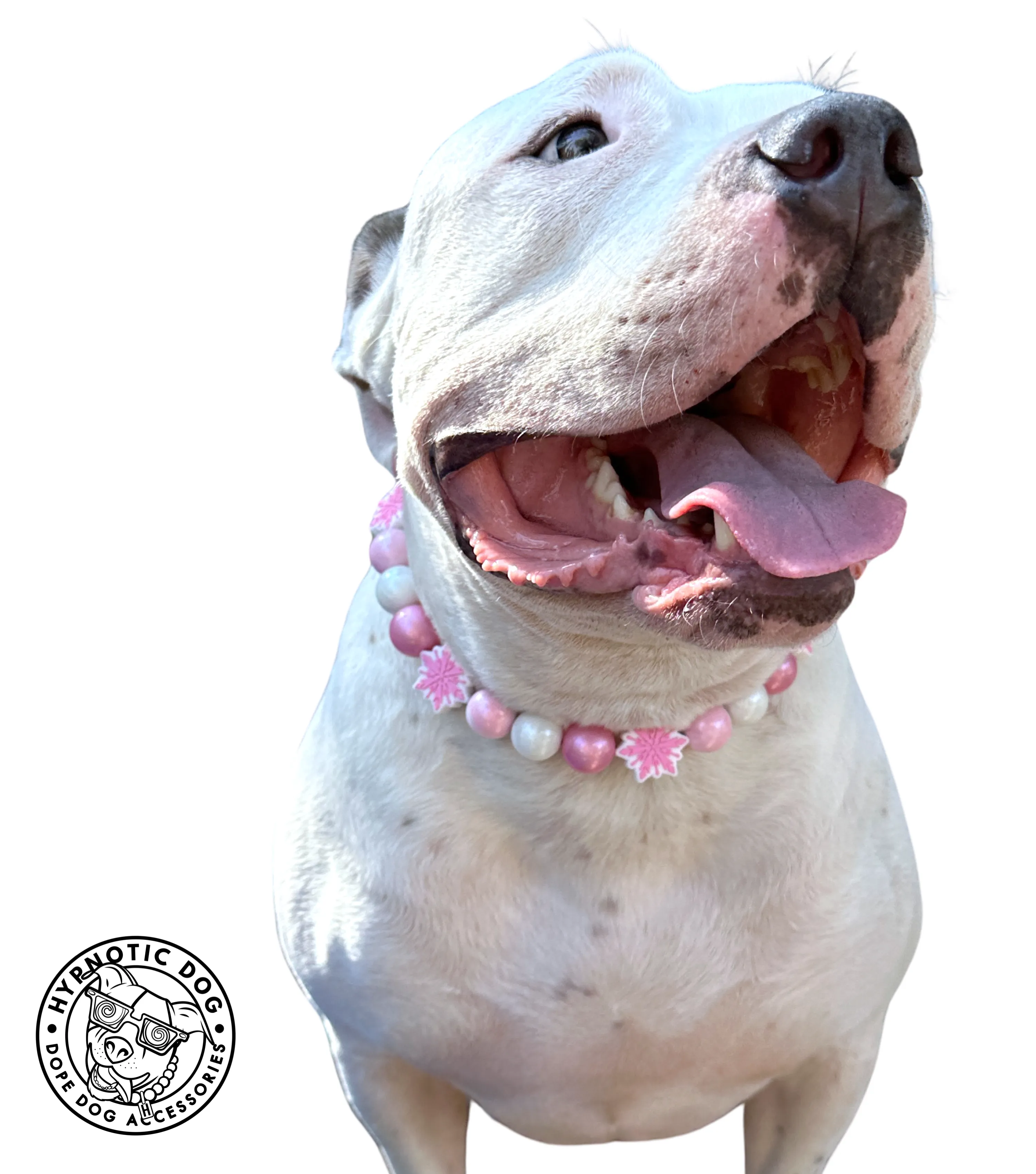 Pink Snowflake ❄️ Bead Collar