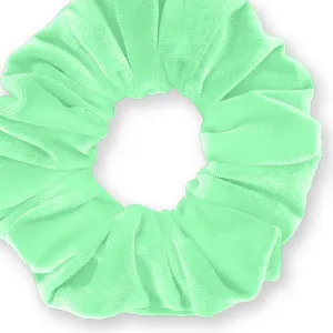 Plush Velvet Scrunchie Available in 3 Sizes Made in the USA Mint