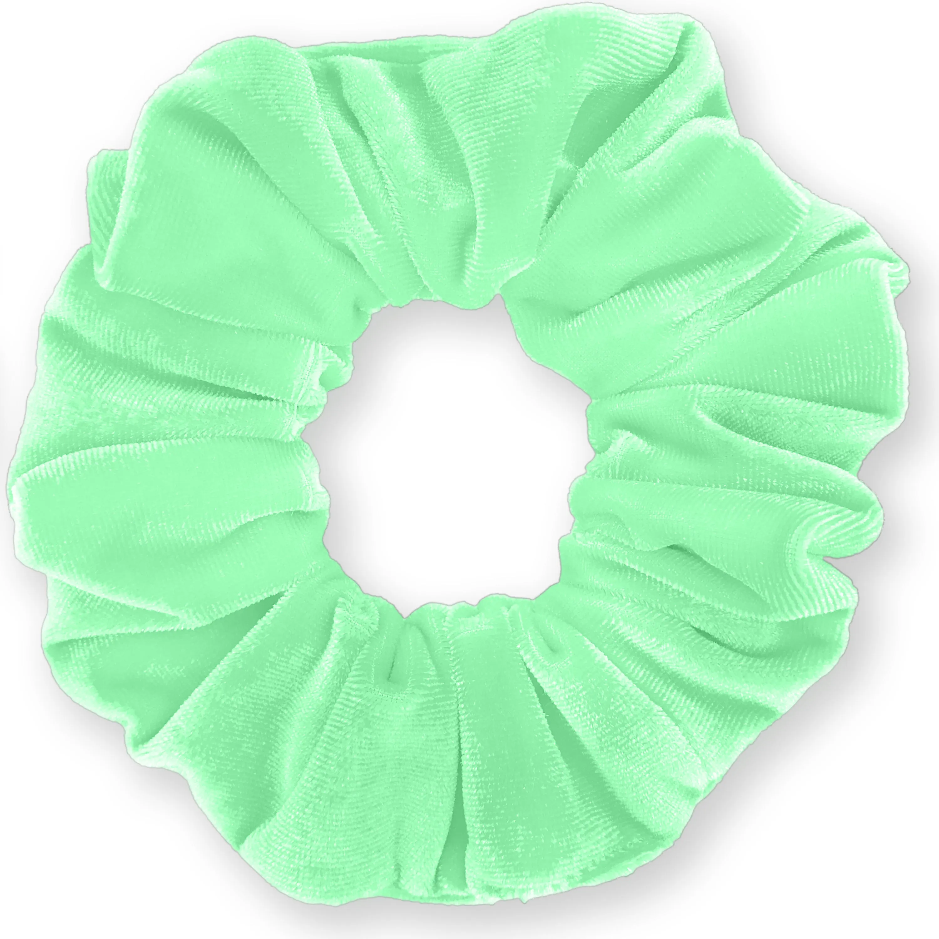 Plush Velvet Scrunchie Available in 3 Sizes Made in the USA Mint