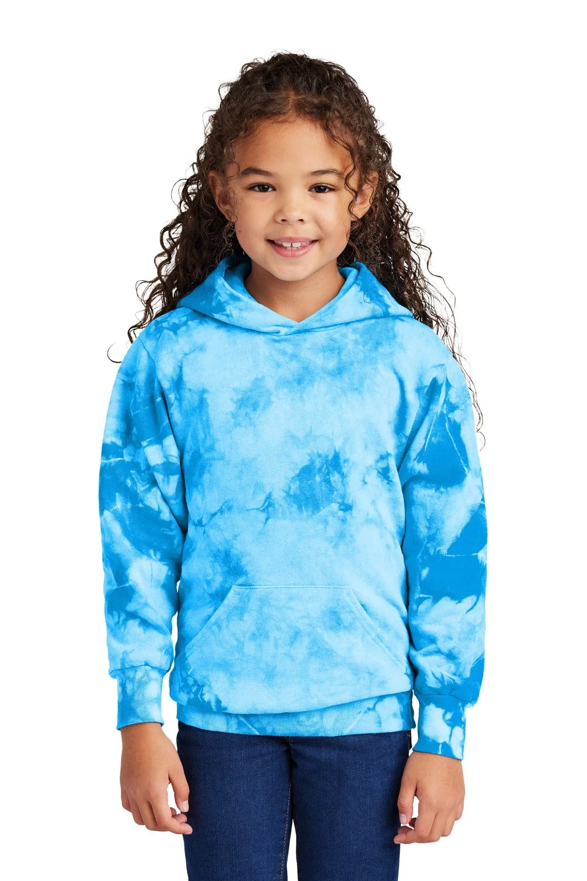 Port & Company PC 144Y: Youth Crystal Tie-Dye Pullover Hoodie