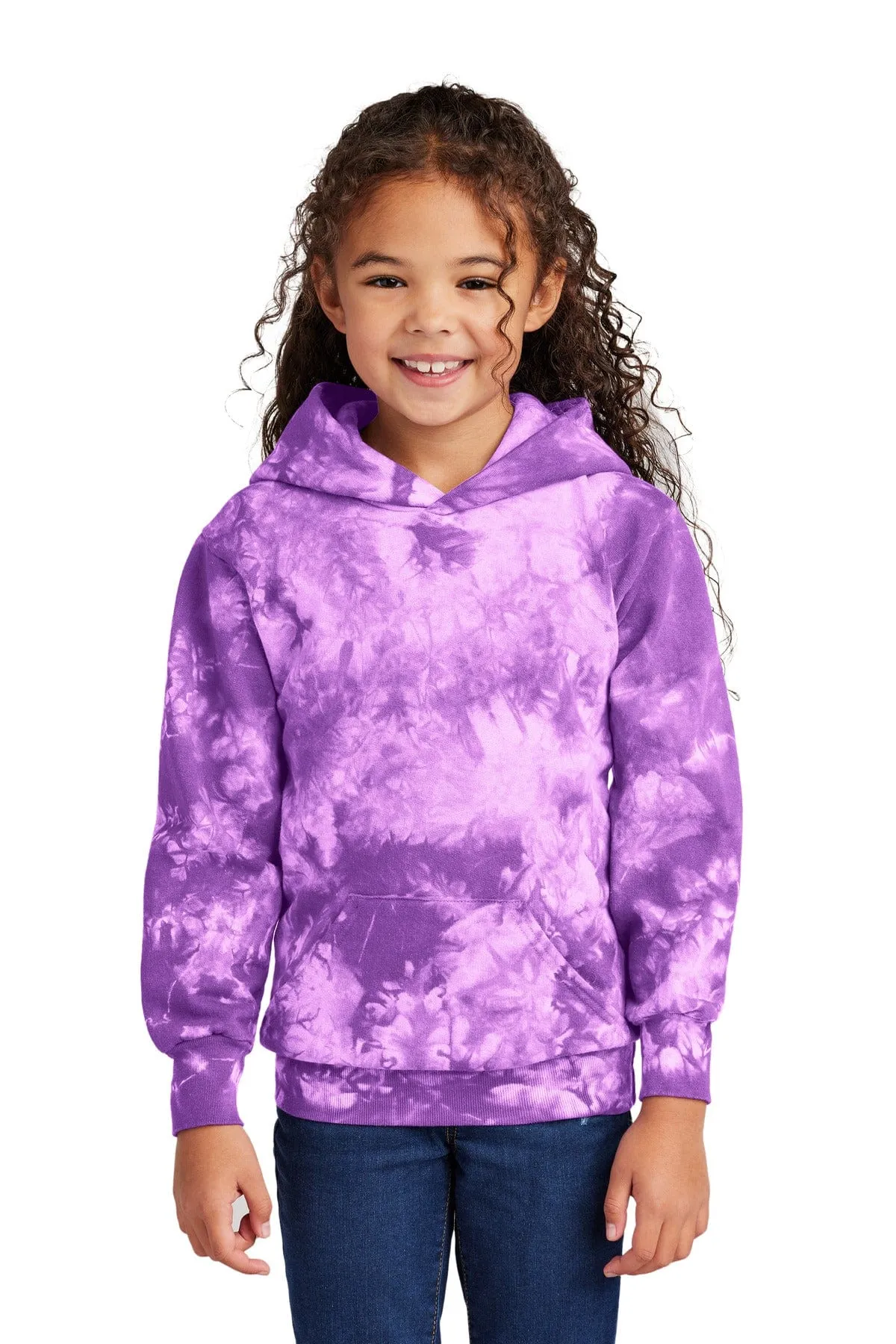 Port & Company PC 144Y: Youth Crystal Tie-Dye Pullover Hoodie