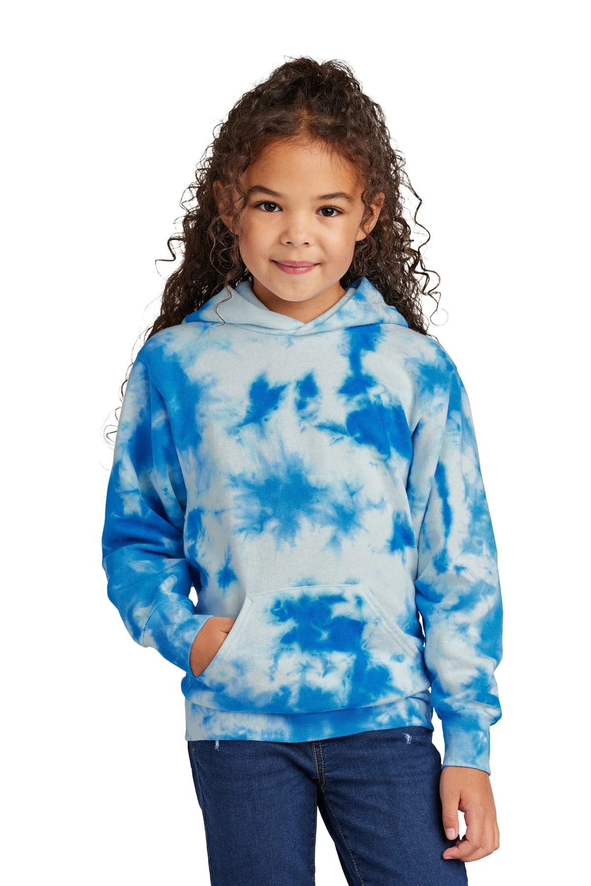 Port & Company PC 144Y: Youth Crystal Tie-Dye Pullover Hoodie