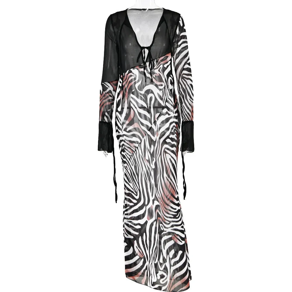 Pre Order:  Chiffon V-Neck Slim Fit Maxi Dress