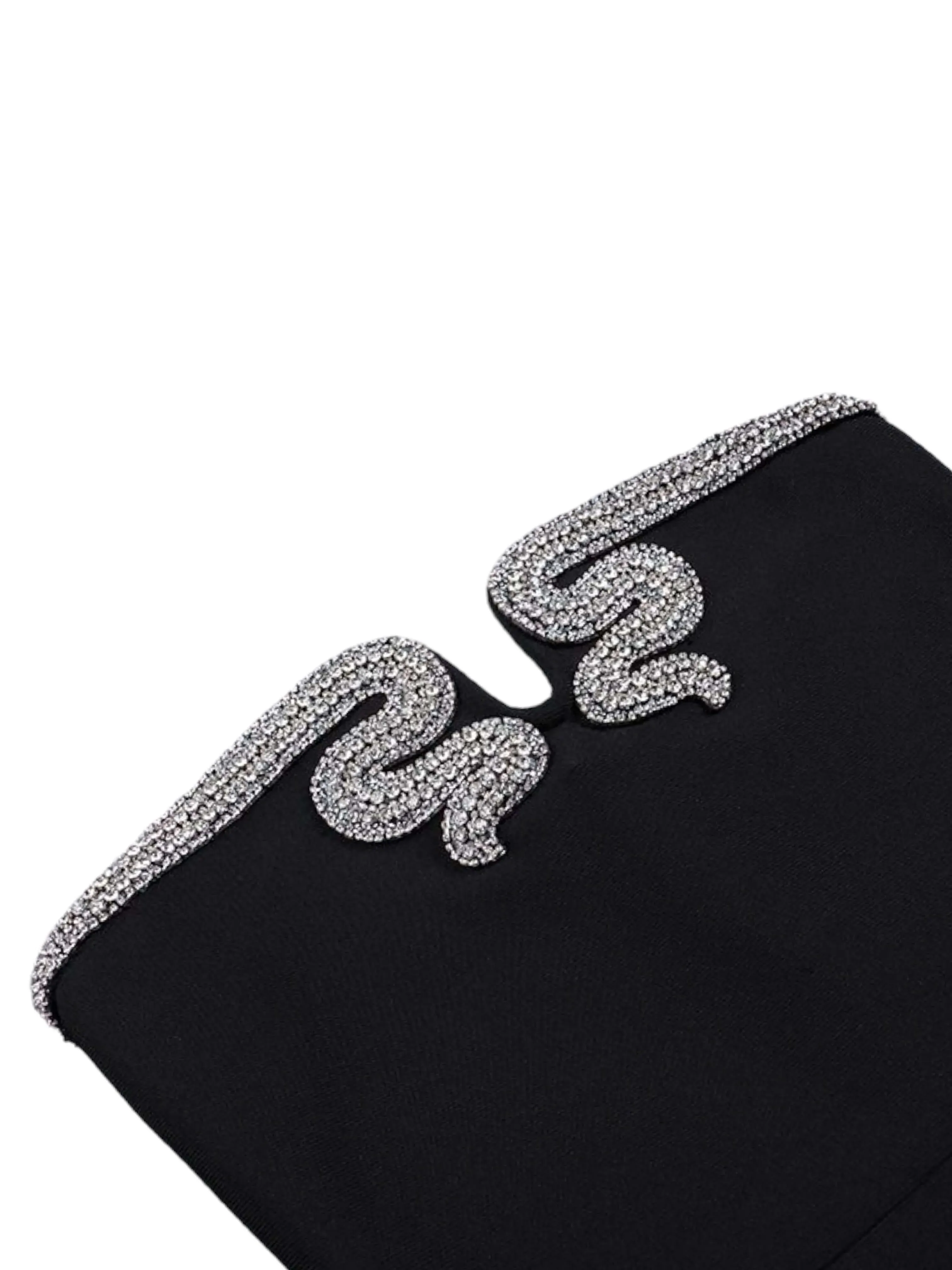 Pre Order:  Crystal Embellishment High Waist Wrapped Hip Bandage Dress