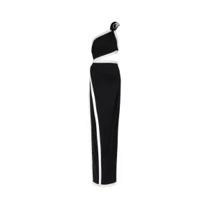 Pre Order: One Shoulder High Slit Maxi Dress