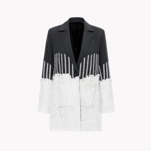 Pre Order:  Split Contrast Blazer