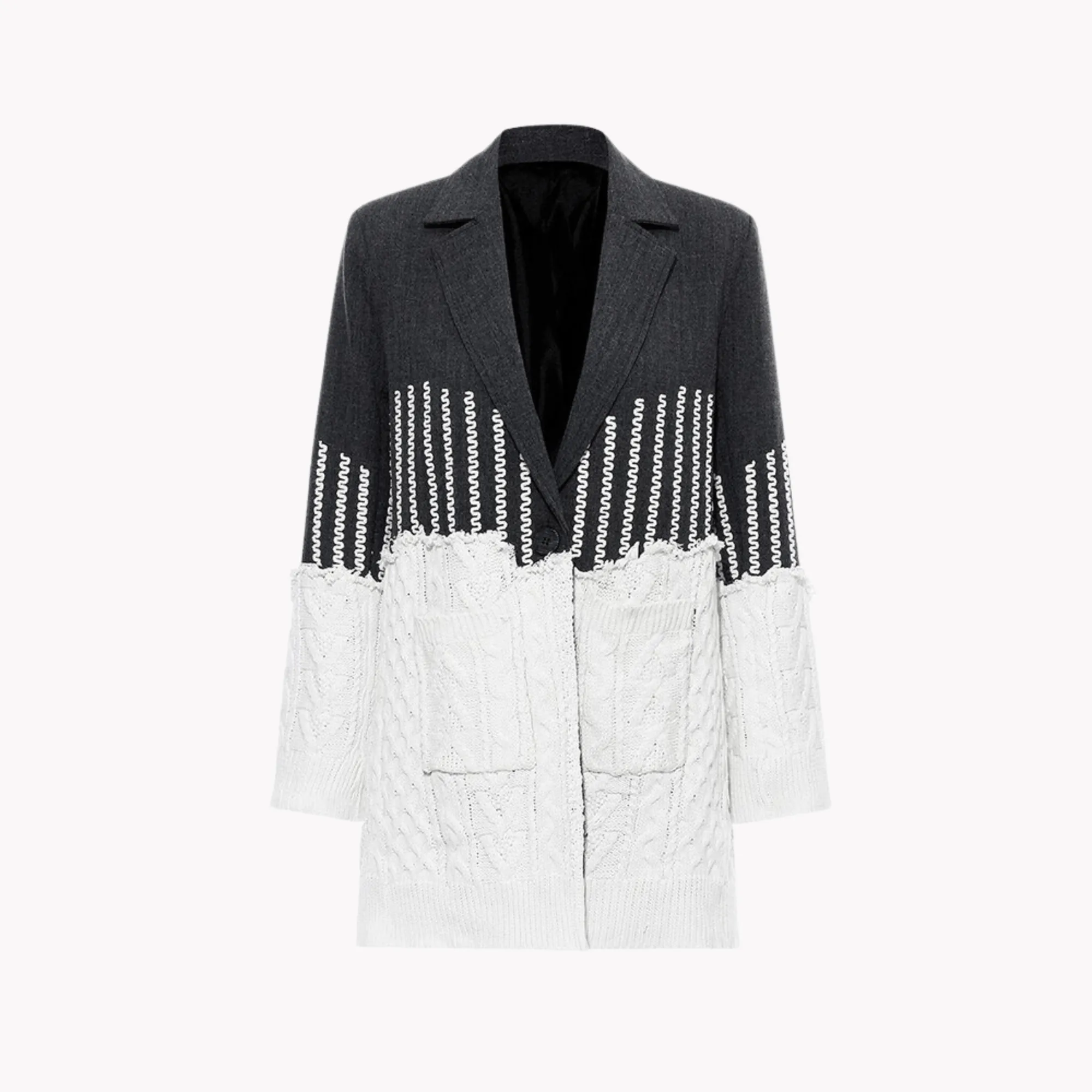 Pre Order:  Split Contrast Blazer