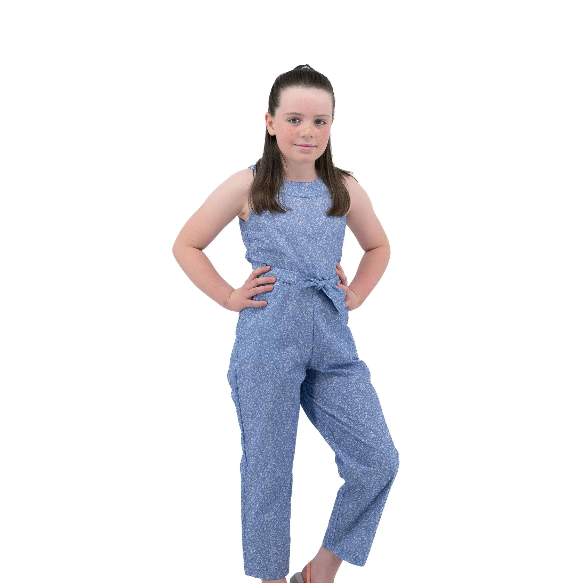 Purple Impression Cotton Jumpsuit for kids