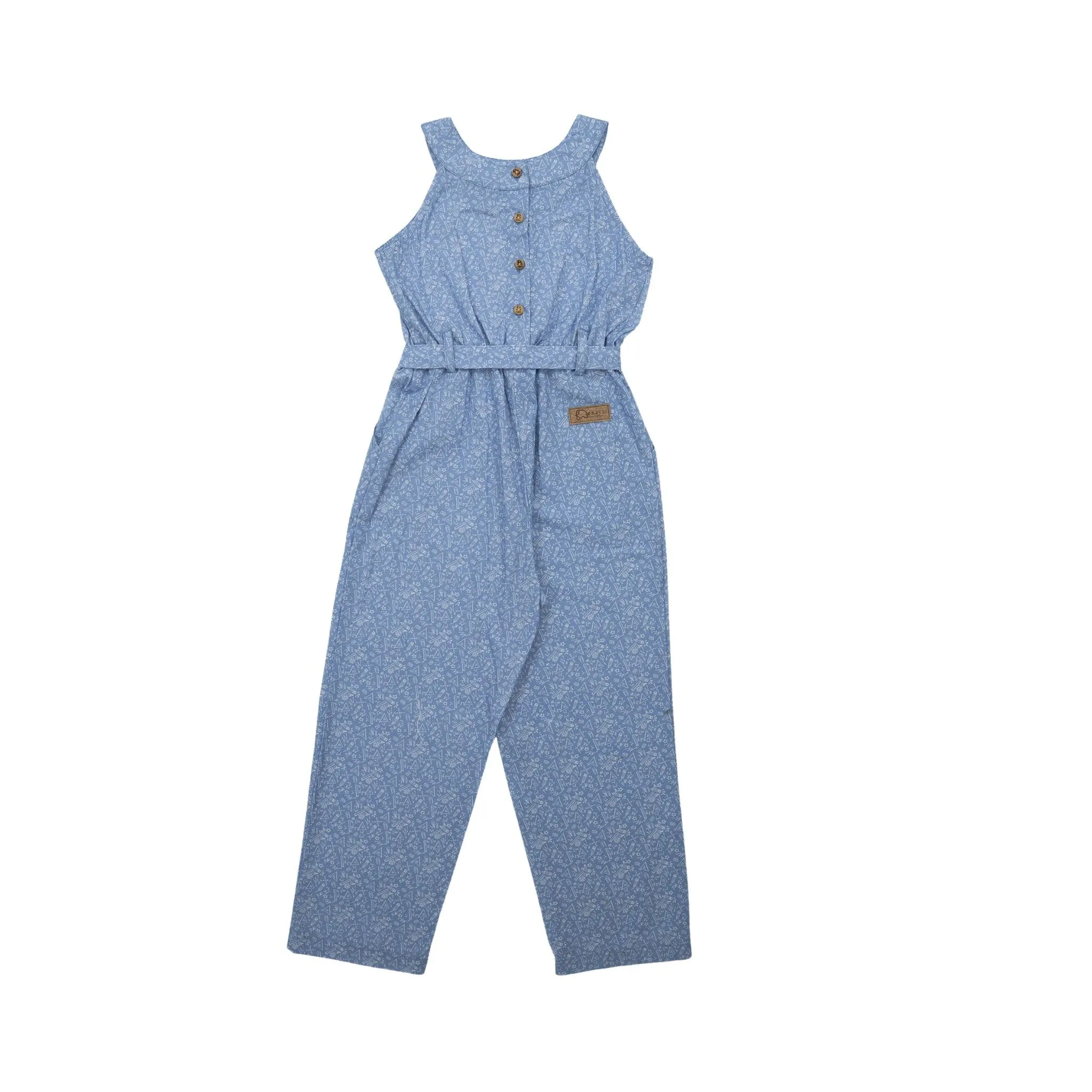 Purple Impression Cotton Jumpsuit for kids