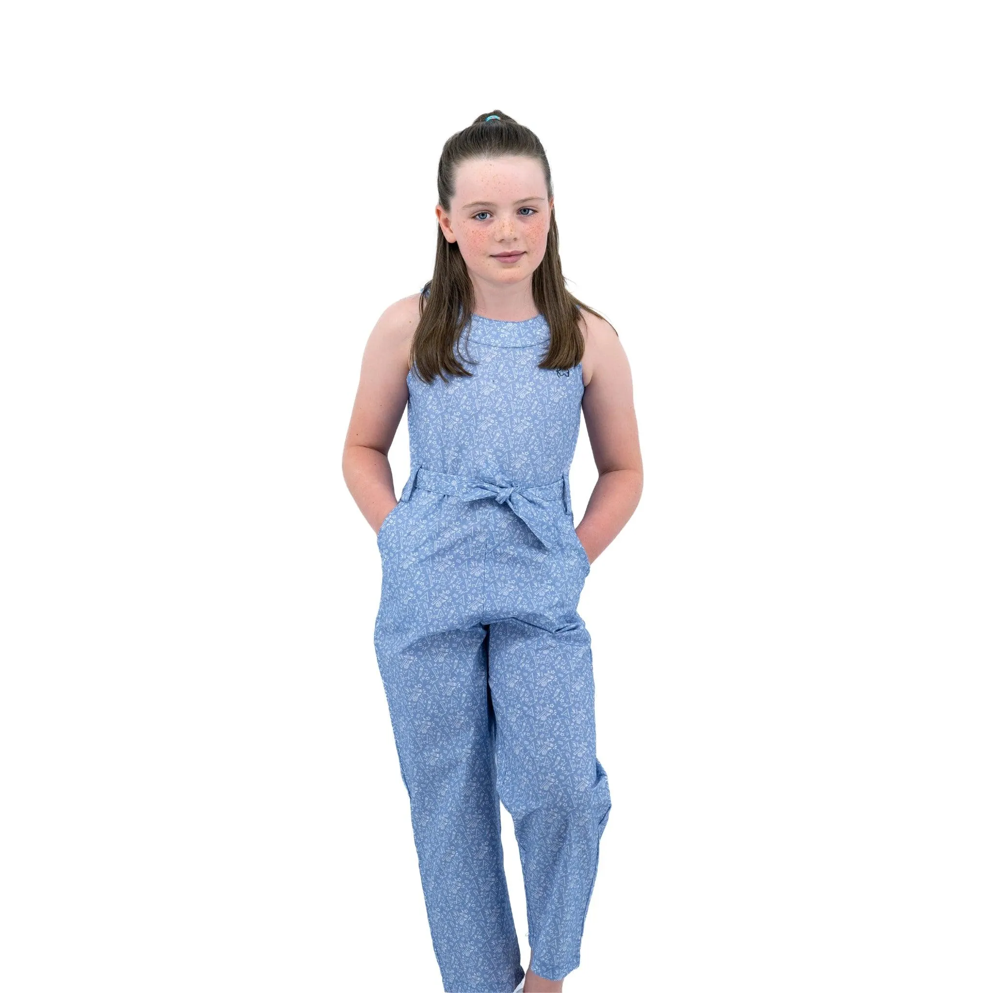 Purple Impression Cotton Jumpsuit for kids