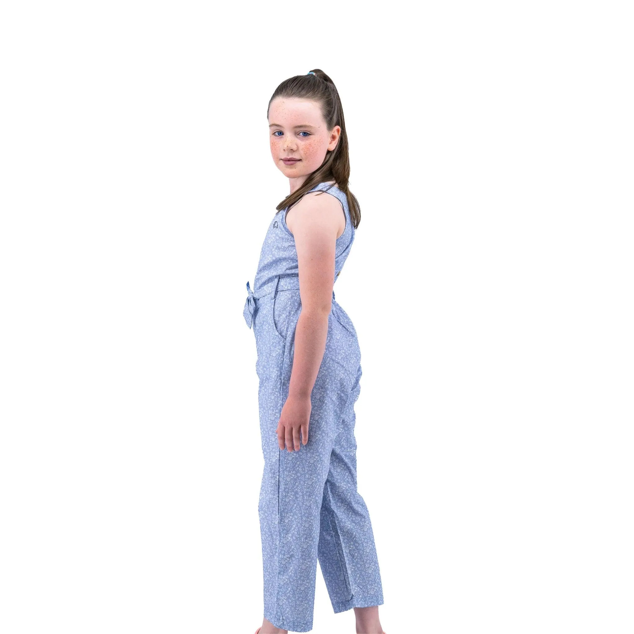 Purple Impression Cotton Jumpsuit for kids