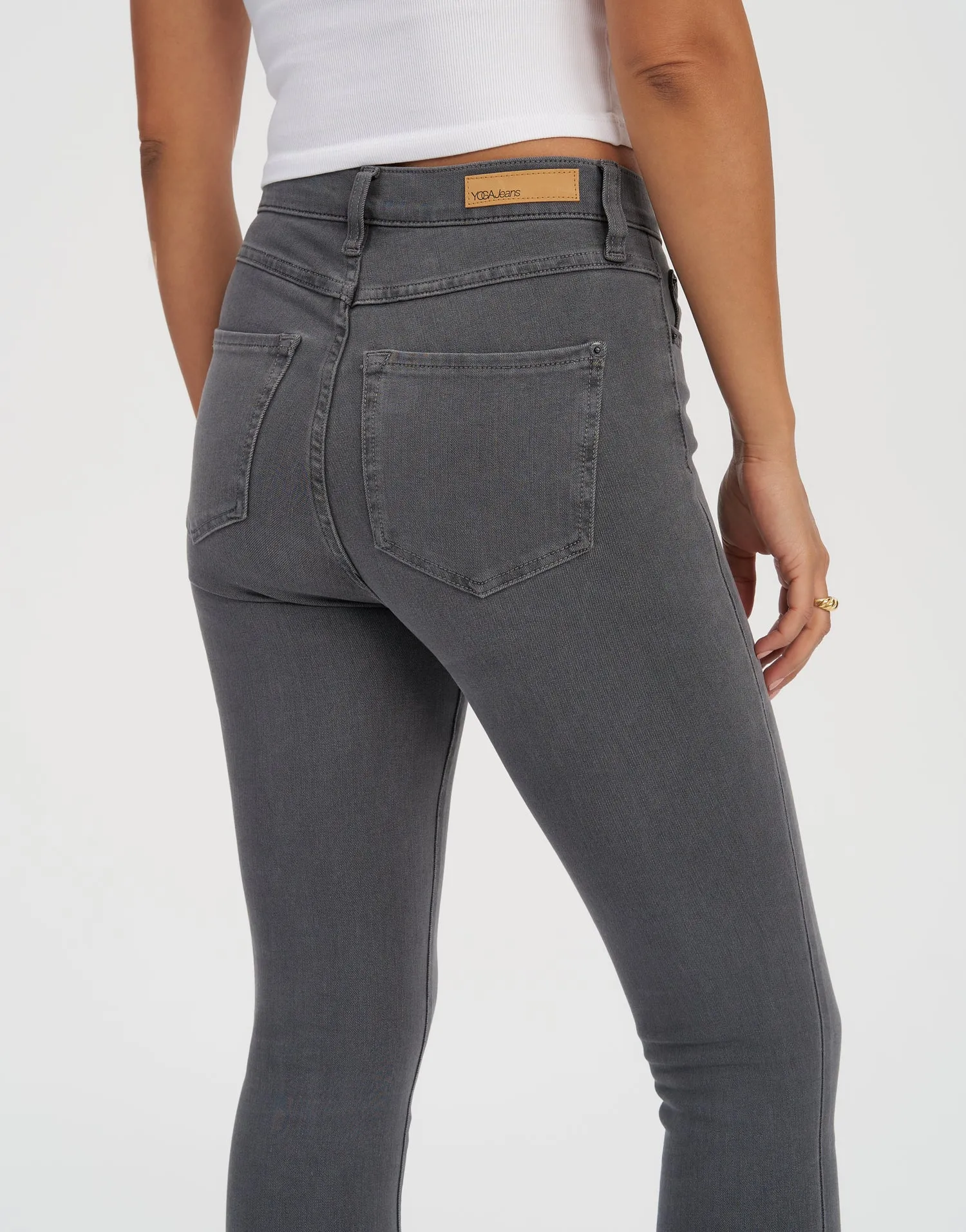 RACHEL SKINNY JEANS /30" GREY STEEL