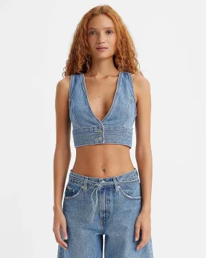 Raine Denim Crop Top - Check Yourself 2