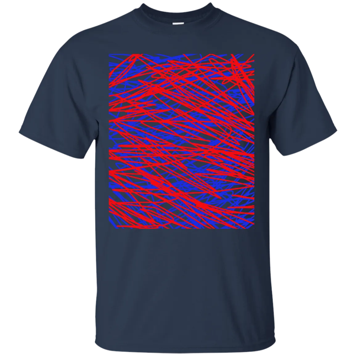 Red and blue abstract art string T-Shirt T-Shirt