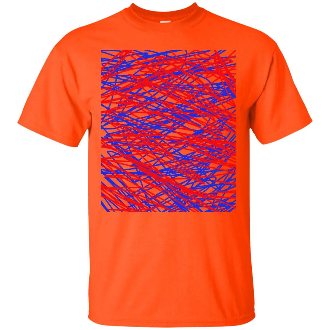 Red and blue abstract art string T-Shirt T-Shirt