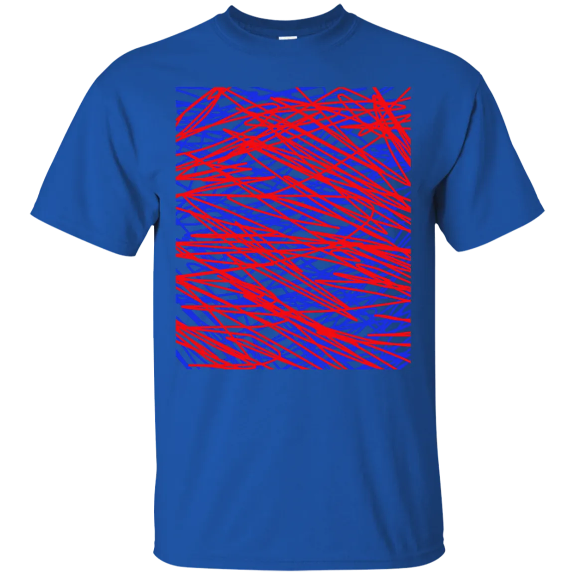 Red and blue abstract art string T-Shirt T-Shirt