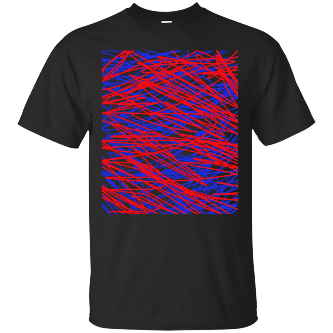 Red and blue abstract art string T-Shirt T-Shirt