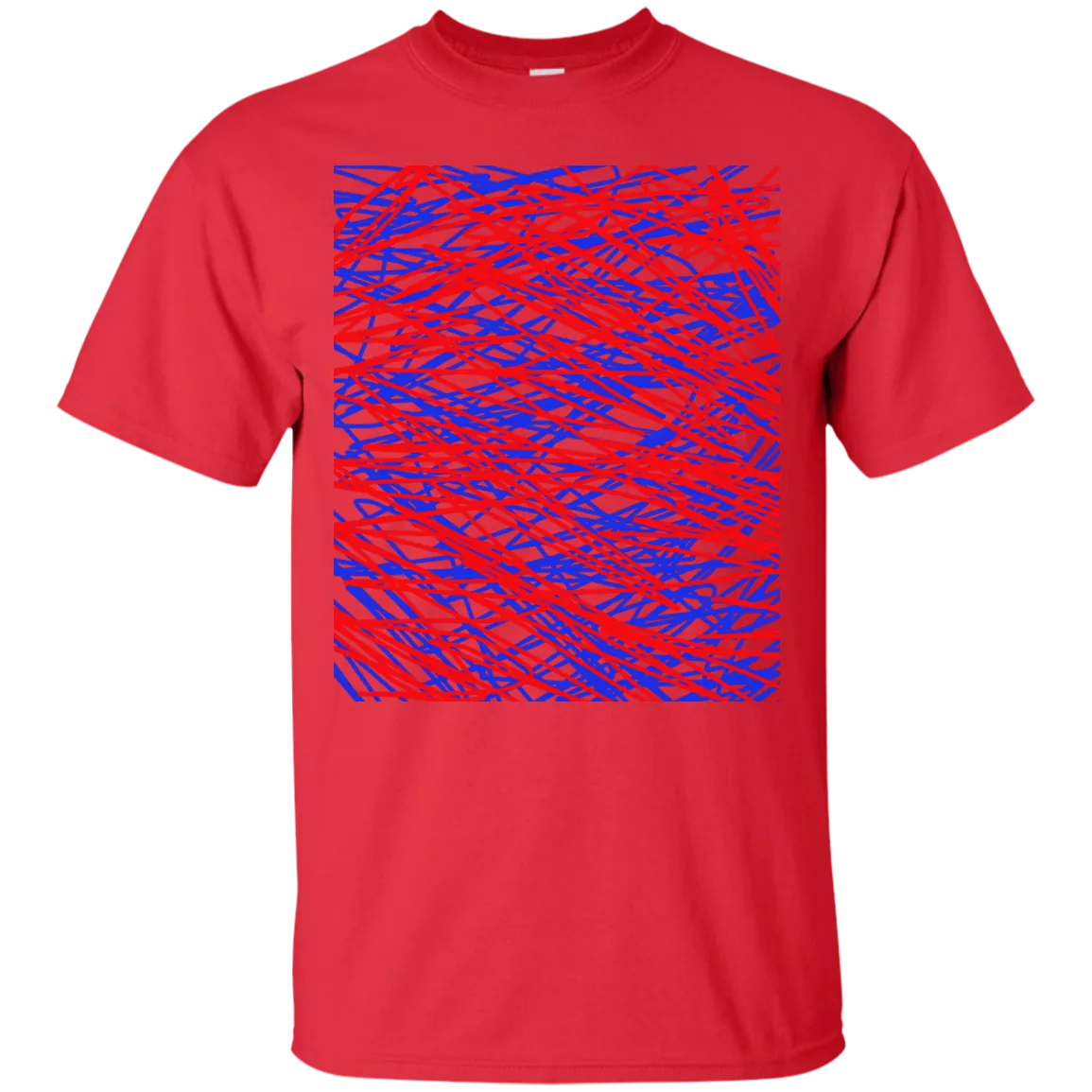 Red and blue abstract art string T-Shirt T-Shirt