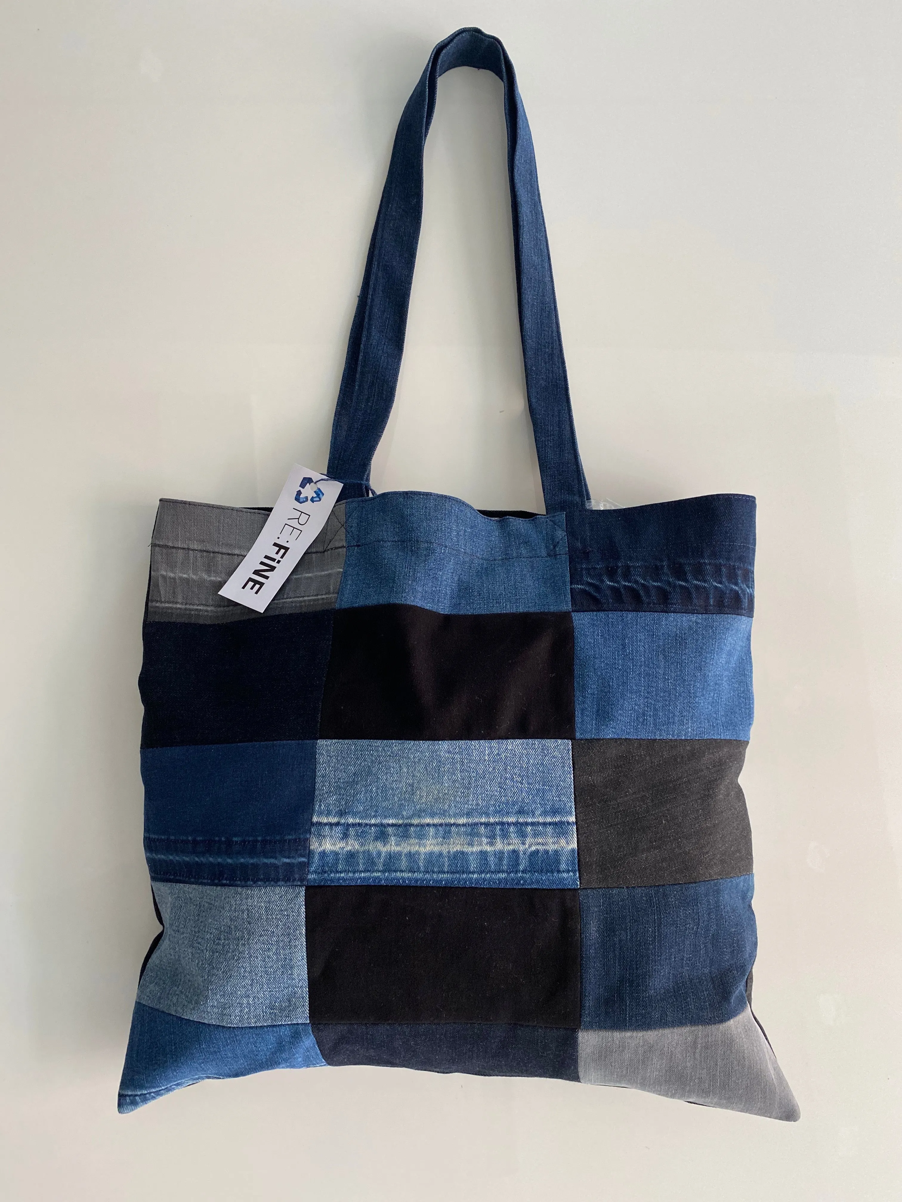 Refine Denim Recycled Patchwork Bag 03