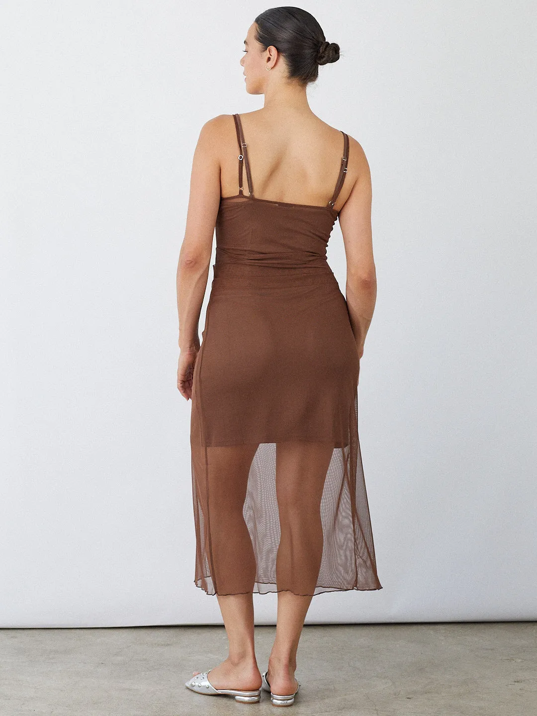 Reversible Mesh Dress - Desert Palm