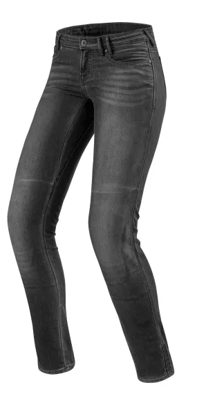 REV'IT! Women's Westwood SF Motorcycle Jeans Grey Wash