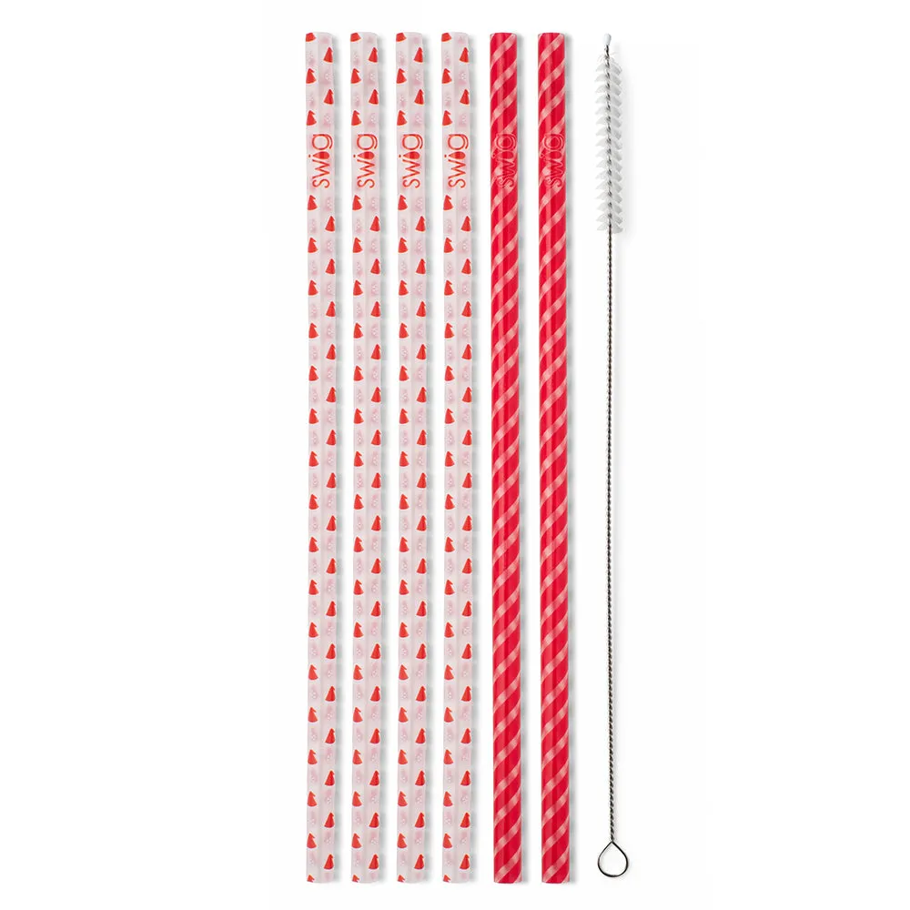 Santa Baby   Candy Cane Reusable Straw Set