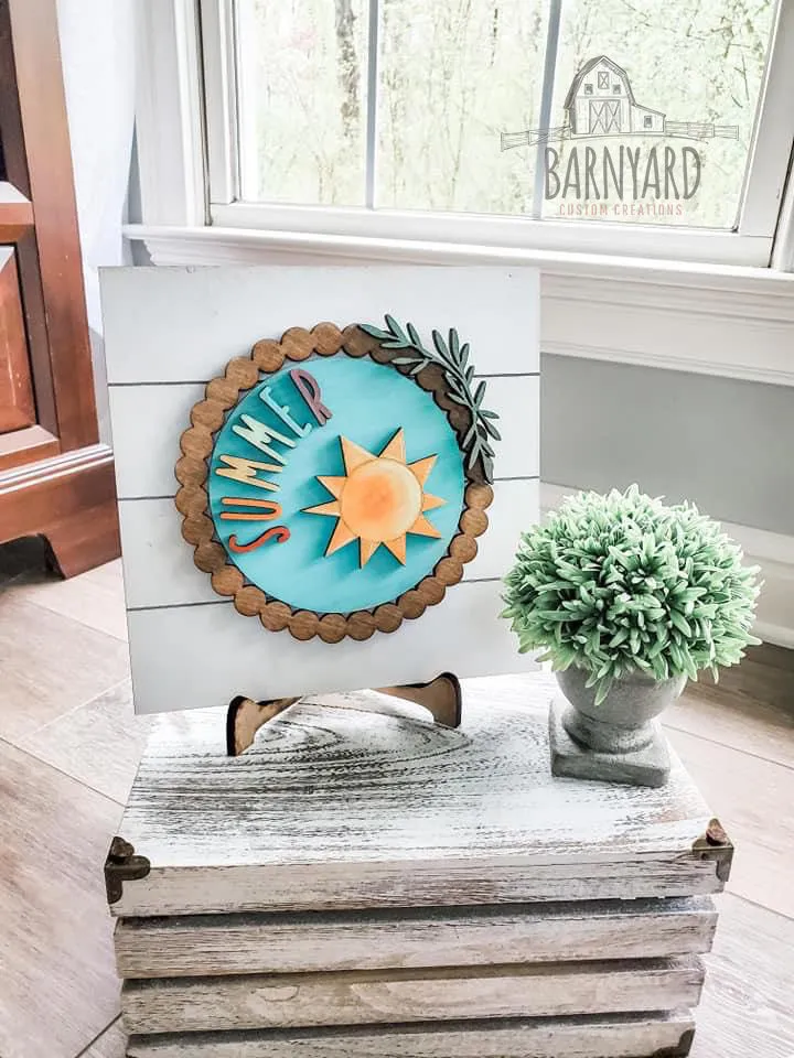 Ship Lap Interchangeable Sign| DIY Paint Party Sign